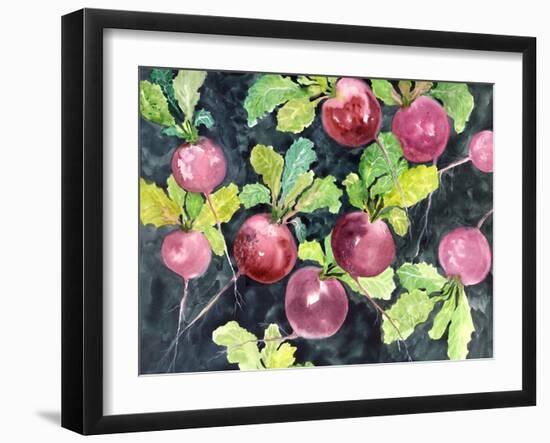 Radishes-Neela Pushparaj-Framed Giclee Print