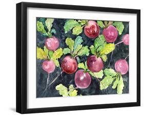 Radishes-Neela Pushparaj-Framed Giclee Print