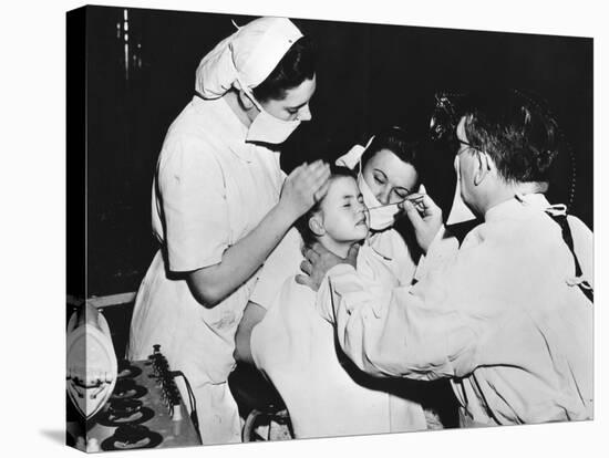 Radium Treatment to Cure a Nasal Infection, France, C1947-1951-null-Stretched Canvas