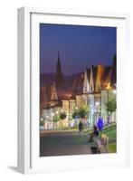 Radnicne Square at Dusk, Bardejov, UNESCO World Heritage Site, Presov Region, Slovakia, Europe-Ian Trower-Framed Photographic Print