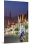 Radnicne Square at Dusk, Bardejov, UNESCO World Heritage Site, Presov Region, Slovakia, Europe-Ian Trower-Mounted Photographic Print