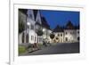 Radnicne Square at Dusk, Bardejov, UNESCO World Heritage Site, Presov Region, Slovakia, Europe-Ian Trower-Framed Photographic Print