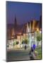 Radnicne Square at Dusk, Bardejov, UNESCO World Heritage Site, Presov Region, Slovakia, Europe-Ian Trower-Mounted Photographic Print