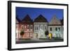 Radnicne Square at Dusk, Bardejov (Unesco World Heritage Site), Presov Region, Slovakia-Ian Trower-Framed Photographic Print