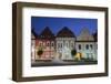 Radnicne Square at Dusk, Bardejov (Unesco World Heritage Site), Presov Region, Slovakia-Ian Trower-Framed Photographic Print