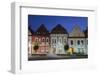 Radnicne Square at Dusk, Bardejov (Unesco World Heritage Site), Presov Region, Slovakia-Ian Trower-Framed Photographic Print