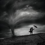 Man in the Wind-Radovan Skohel-Laminated Photographic Print