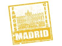 Madrid Stamp-radubalint-Art Print
