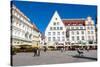 Raekoja Plats (Town Hall Square), Old Town of Tallinn, Estonia, Baltic States, Europe-Nico Tondini-Stretched Canvas