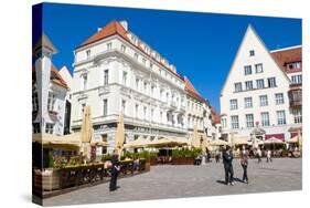 Raekoja Plats (Town Hall Square), Old Town of Tallinn, Estonia, Baltic States, Europe-Nico Tondini-Stretched Canvas