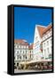 Raekoja Plats (Town Hall Square), Old Town of Tallinn, Estonia, Baltic States, Europe-Nico Tondini-Framed Stretched Canvas