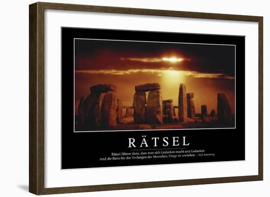 Rätsel: Motivationsposter Mit Inspirierendem Zitat-null-Framed Photographic Print