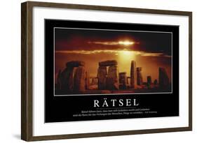 Rätsel: Motivationsposter Mit Inspirierendem Zitat-null-Framed Photographic Print