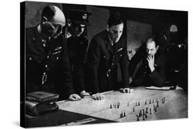 RAF Bomber Command operations room during a raid, 1941-Unknown-Stretched Canvas