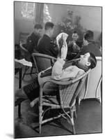 RAF Pilots Relaxing at a Rehabilitation Center-Hans Wild-Mounted Photographic Print