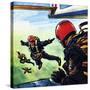 RAF Sky-Divers-Wilf Hardy-Stretched Canvas