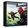 RAF Sky-Divers-Wilf Hardy-Framed Stretched Canvas