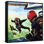 RAF Sky-Divers-Wilf Hardy-Framed Stretched Canvas