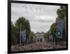 RAF Typhoons form '100' over the Mall-Associated Newspapers-Framed Photo