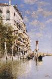 Along the Grand Canal-Rafael Senet-Framed Stretched Canvas