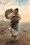 Fisherwoman, 1885-Rafael Senet-Framed Stretched Canvas