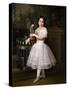 Rafaela Flores Calderón As a Girl, Middle 19th Century, Spanish School-Antonio Maria Esquivel-Stretched Canvas
