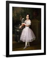 Rafaela Flores Calderón As a Girl, Middle 19th Century, Spanish School-Antonio Maria Esquivel-Framed Giclee Print