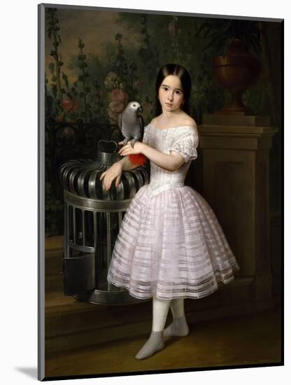 Rafaela Flores Calderón As a Girl, Middle 19th Century, Spanish School-Antonio Maria Esquivel-Mounted Giclee Print