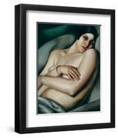 Rafaela sur Fond Vert (Le Reve)-Tamara de Lempicka-Framed Premium Giclee Print