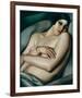 Rafaela sur Fond Vert (Le Reve)-Tamara de Lempicka-Framed Premium Giclee Print