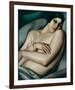 Rafaela sur Fond Vert (Le Reve)-Tamara de Lempicka-Framed Premium Giclee Print