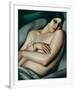 Rafaela sur Fond Vert (Le Reve)-Tamara de Lempicka-Framed Premium Giclee Print