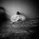 Pinhole Camera Shot of Standing Topless Woman in Hoop Skirt-Rafal Bednarz-Photographic Print