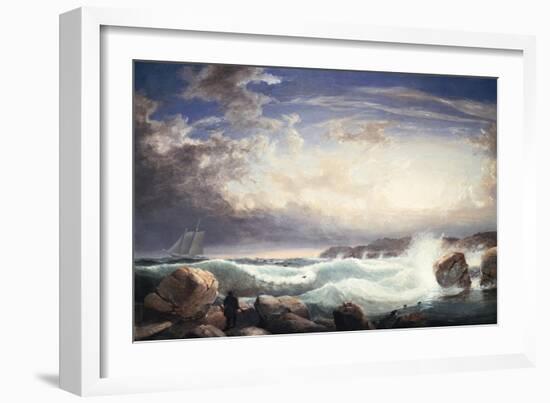 Rafe's Chasm, Gloucester, Massachusetts, 1853-Frederic Edwin Church-Framed Giclee Print