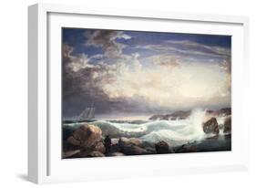 Rafe's Chasm, Gloucester, Massachusetts, 1853-Frederic Edwin Church-Framed Giclee Print