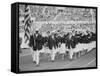 Rafer Johnson Leading USA Athletes During the Opening Day. 1960 Olympics. Rome, Italy-Mark Kauffman-Framed Stretched Canvas