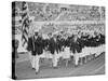 Rafer Johnson Leading USA Athletes During the Opening Day. 1960 Olympics. Rome, Italy-Mark Kauffman-Stretched Canvas