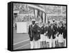 Rafer Johnson Leading USA Athletes During the Opening Day. 1960 Olympics. Rome, Italy-Mark Kauffman-Framed Stretched Canvas