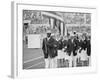 Rafer Johnson Leading USA Athletes During the Opening Day. 1960 Olympics. Rome, Italy-Mark Kauffman-Framed Premium Photographic Print