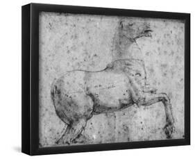 Raffael (Horse study) Art Poster Print-null-Framed Poster