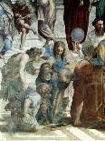 School of Athens, Detail: Euclid and Ptolemy with the Globe-Raffael-Giclee Print