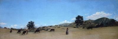 Pasture in the Mountains-Raffaello Sernesi-Framed Giclee Print