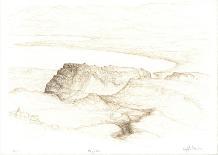 Landscape near Dead Sea-Raffi Kaiser-Lithograph