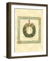 Raffia Wreath I-Tara Friel-Framed Art Print