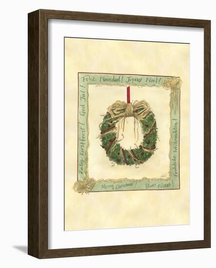 Raffia Wreath I-Tara Friel-Framed Art Print