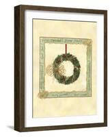 Raffia Wreath II-Tara Friel-Framed Art Print