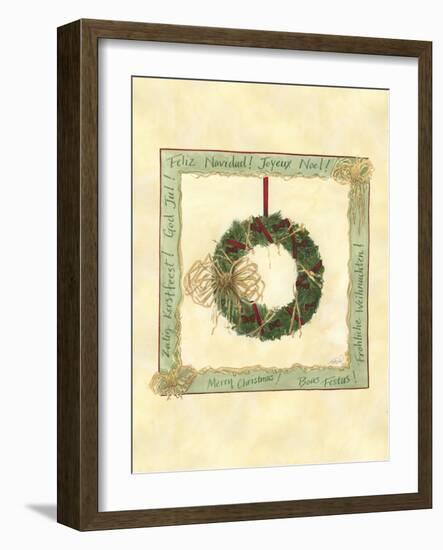 Raffia Wreath II-Tara Friel-Framed Art Print