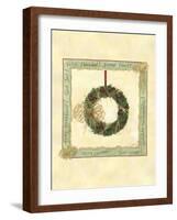 Raffia Wreath II-Tara Friel-Framed Art Print