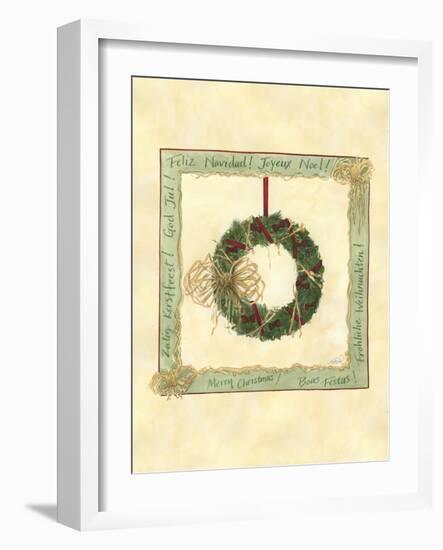 Raffia Wreath II-Tara Friel-Framed Art Print