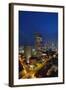 Raffles Hotel at Night and Skyline, Singapore, Asia-Alain Evrard-Framed Photographic Print